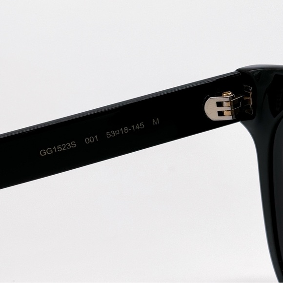 NEW GUCCI GG1523S 001 SQUARE BLACK GREY MEN SUNGLASSES GUCCI - Picture 7 of 10